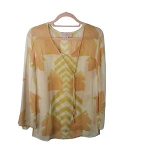 Monique Leshman silk tunic top